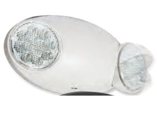 EmergiLite 2 Head White w/Battery LED Emergency Lighting EL-2LED 