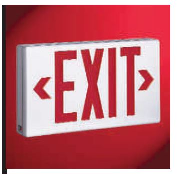SURELITE LPX7 RED/GREEN LED EXIT SIGN